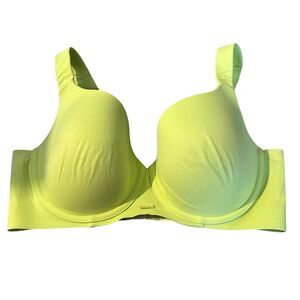 Cacique Lightly Lined Underwire Balconette Bra Size 38DD Pale Lime green